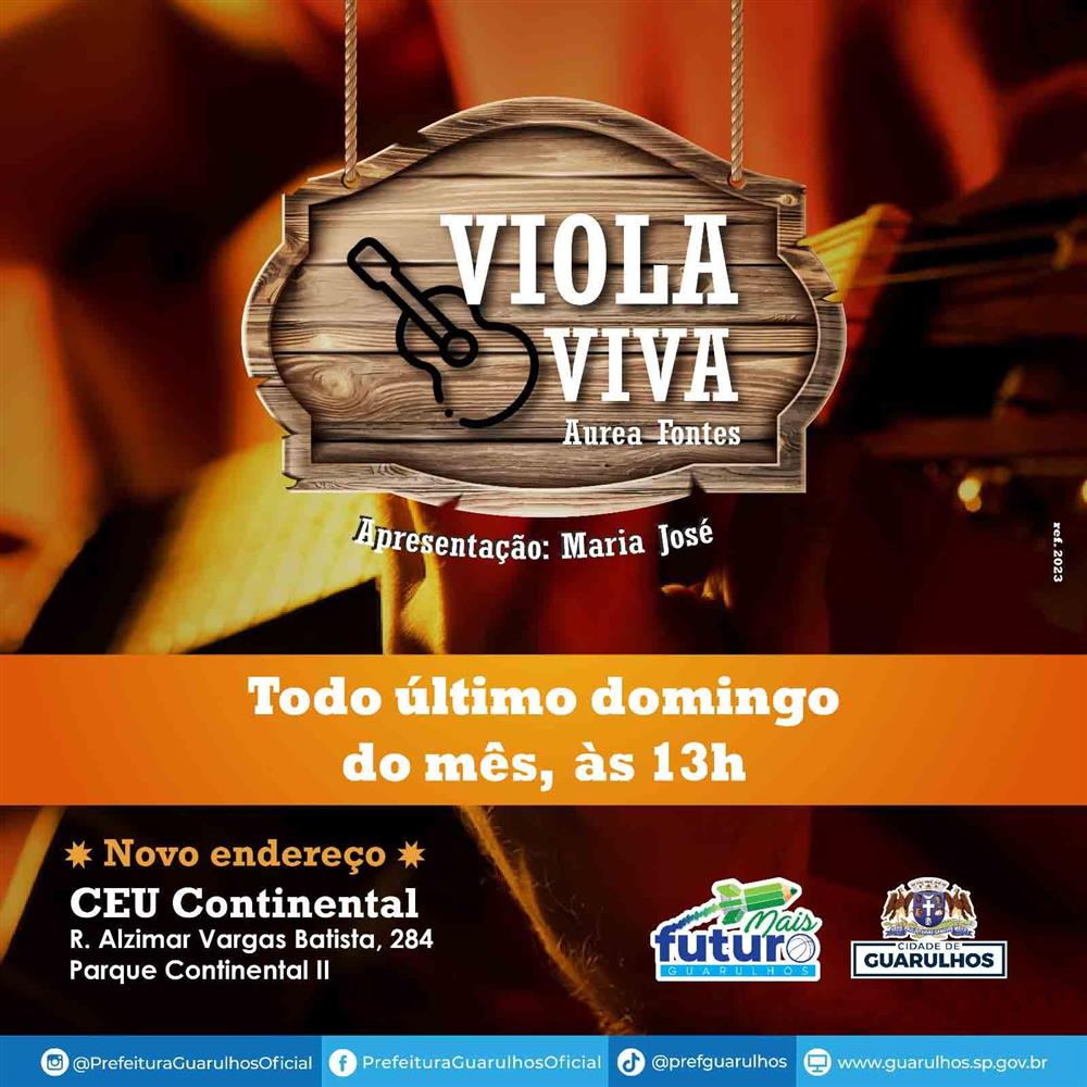 Viola Viva reúne artistas da música sertaneja no CEU Continental no próximo domingo