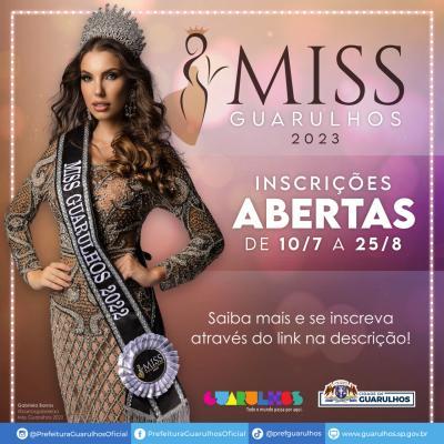 Concurso Miss Guarulhos 2023 recebe inscrições até sexta-feira