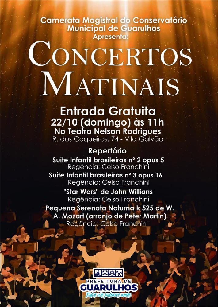 Projeto Concertos Matinais apresenta Camerata de Guarulhos