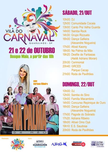 Vila do Carnaval anuncia a folia 2018 em evento no Bosque Maia